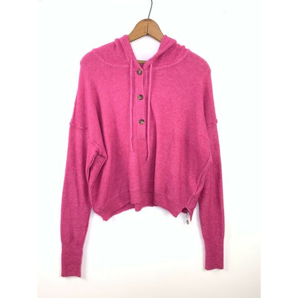 FREE PEOPLE Parline Cozy Henley Button Sweater - Picture 2 of 7